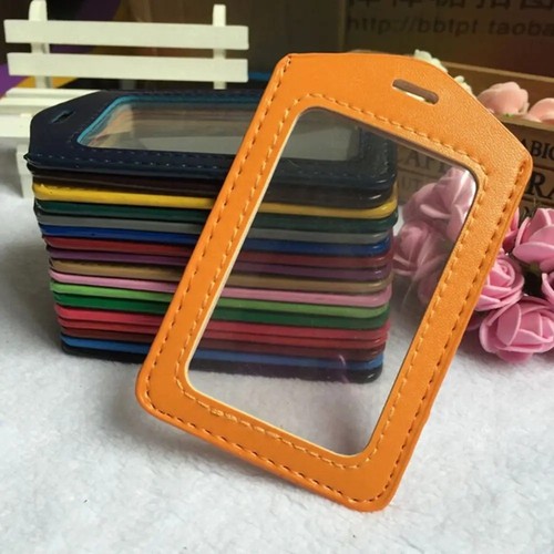 Leather vertical badge - pu,