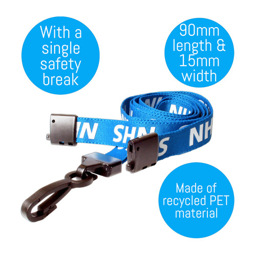 Printed nhs lanyard - printed,