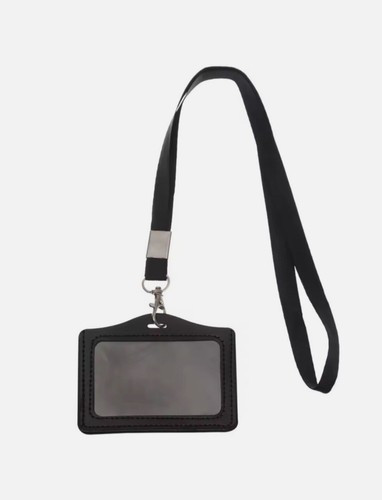 Badge holder with lanyard - with,
