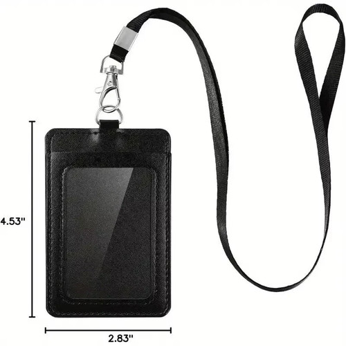Leather vertical badge - leather,