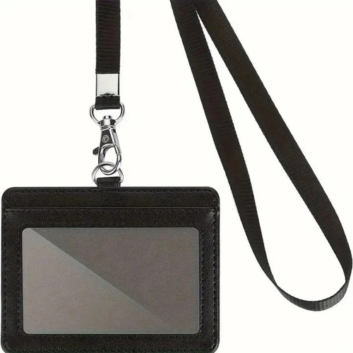 Leather vertical badge - leather,
