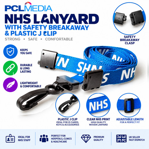 Nhs lanyard blue safety - lanyard,