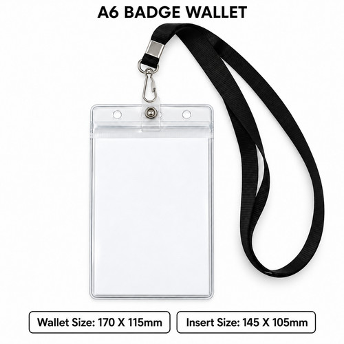 Clear badge holder - clear,