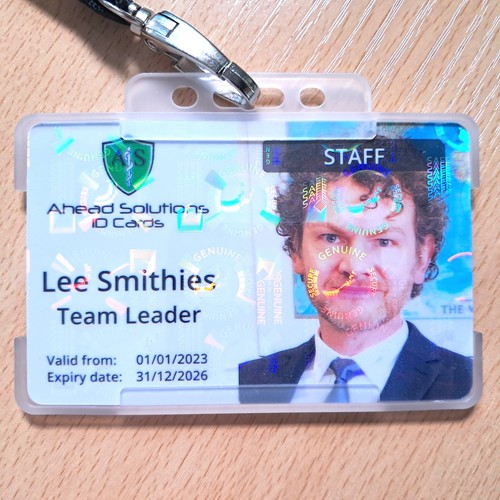 Holographic staff badge - id,