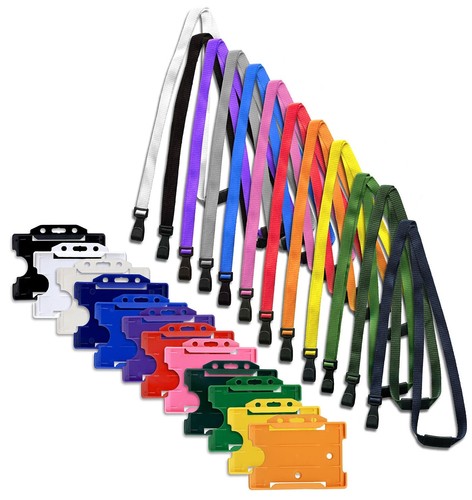 Badge holder with soft - id,