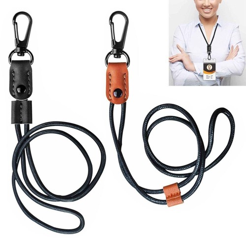 Leather braided badge - braided,