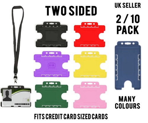 Pack two sided id - sided, badge