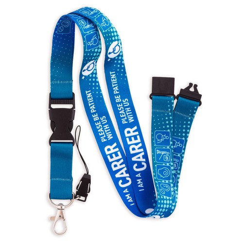 Carer lanyard badge holder - carer, id